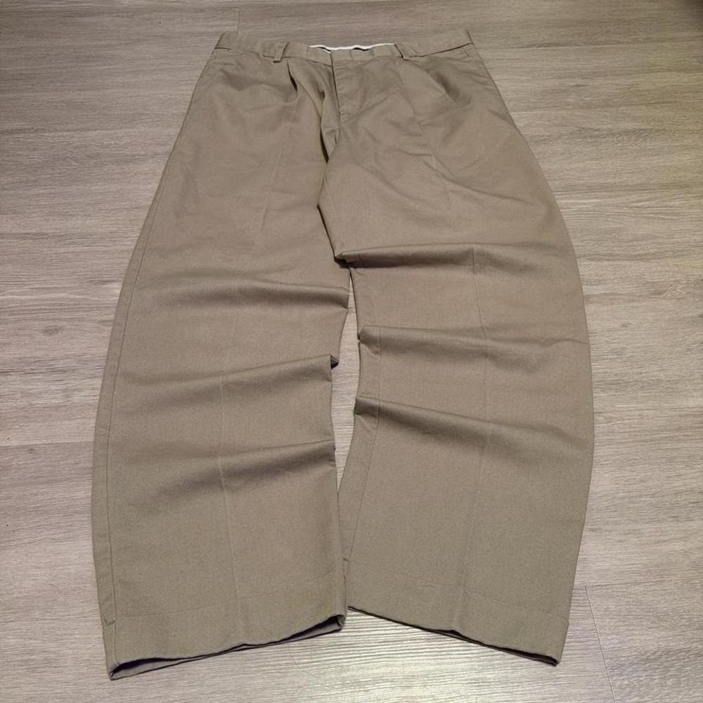 33x30 Tan Chino Balloon Wide Leg Baggy Y2K Pants Vintage Streetwear Style